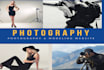 design a photography or modeling website