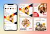 do premium quality instagram, facebook post design
