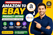 create high converting amazon to ebay dropshipping listings