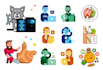 create unique illustrated icons