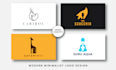 design modern minimalist logo for business and startup