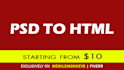 convert psd to html