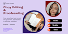 professionally proofread and copy edit your writing
