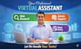 be your virtual assistant for web research, data entry
