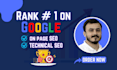 on page technical SEO optimization service, wix, shopify squarespace, wordpress