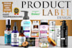 create amazon product label design, bottle label, supplement label and others