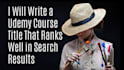 write your udemy course title, subtitle and description SEO