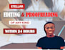 exquisitely proofread and edit your manuscript in 24 hours