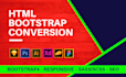 convert sketch to html,  psd to html responsive bootstrap 4