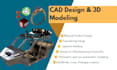 do cad design and 3d modeling using onshape and creo