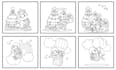 draw coloring book page for children