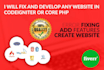 fix and develop any website in codeigniter and core php