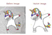 drawing logo, image, carton, illustration and vector tracing