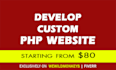 develop custom php website