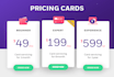 design a PSD pricing table and convert it into HTML