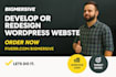 design and develop modern wordpress website