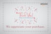 design awesome amazon thank you card, product insert