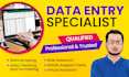 be your data entry specialist