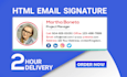 create html email signature outlook signature mail signature