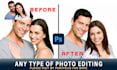 do photoshop image editing, photo manipulation,montage, object removal