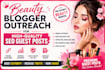 beauty guest post via blogger outreach on traffic websites
