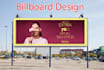 design billboard yard sign, signage or backdrop for your business
