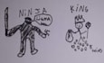 draw a drawing and add a dad joke