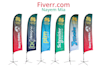 do amazing design tear drop flag, feather flag, wind beach