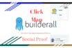 do click map and social proof in builderall funnel