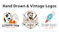 design a custom hand drawn or vintage logo for your business