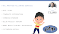 develop website and fix html, css, PHP issues