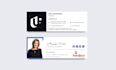 design modern HTML email signature for outlook,gmail and apple