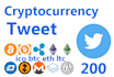 do cryptocurrency  tweet twitter promotions btc eth ltc ico