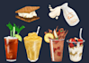 draw realistic food illustrations for menu or branding