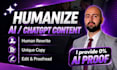 manually edit, rewrite and humanize ai or chatgpt content