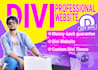 develop a professional divi website with a custom divi theme