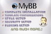 setup mybb fix bugs and customize it professionally