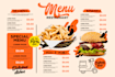 design eye catching editable restaurant menu