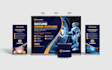 create high quality trade show booths, backdrop, and retractable standing banner
