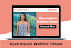 edit, update, improve design or redesign squarespace website