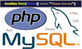 build website and database using php, mysql and javascript