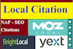 do top 25 yext moz local listing or google maps citations
