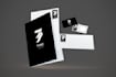 design modern business card, letterhead and invoice