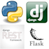 develop web app using python django flask rest apis
