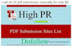 do 25 pdf submission  manually