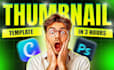 create high CTR youtube thumbnails and templates