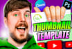 design eye catchy youtube thumbnail and template
