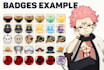 create aesthetic and cute custom sub badges