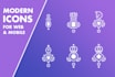 create modern icon sets for web and mobile