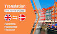 translate any document from english to danish or vice versa fast